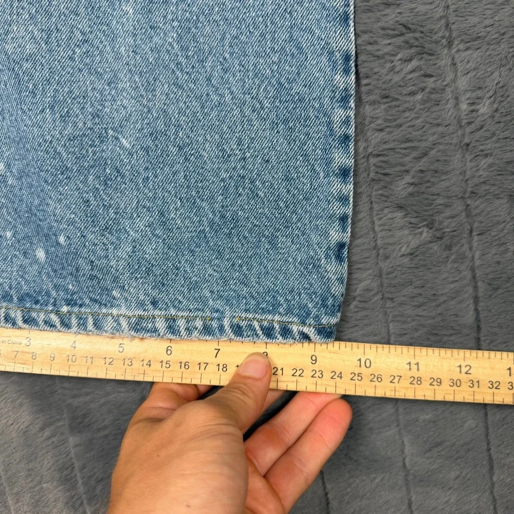 Levis Orange Tab Jeans Mens 33x26.5 Light Blue Vintage Straight Leg Distressed